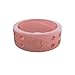 QALO Women's Light Pink Perforated Silicone Ring, Size 7