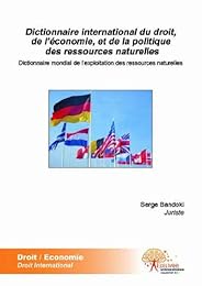 Dictionnaire international du droit, de l'économie et de la politique des ressources naturelles