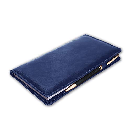Leather Checkbook Cover Holder with Free Divider-Right and Left Handed Design Checkbook Cover Case for Men&Women