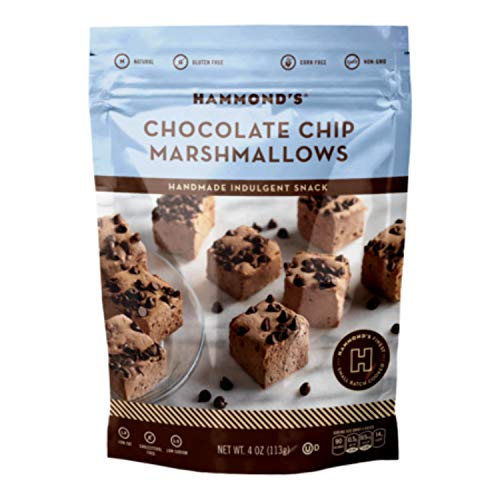 Hammond's Candies Bundle of Gourmet Marshmallows - 4oz Bags -1 each of Chocolate Chip, Vanilla Bean, & Toasted Coconut