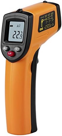 Infrared Thermometer Handheld Temperature Accurate Traceable Digital Surface IR Thermometer with LCD Display, -50 -380°C/-58-716°F, Distance Spot Ra