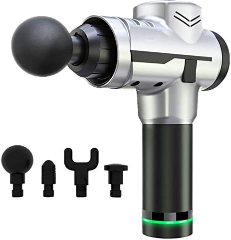 Handheld Massage, LCD Touch Screen, Aluminum Alloy Body, Type 4 Massage Head, 10Min Shutdown, Brushless Motor, 6H Battery Life, Portable Fascia Gun