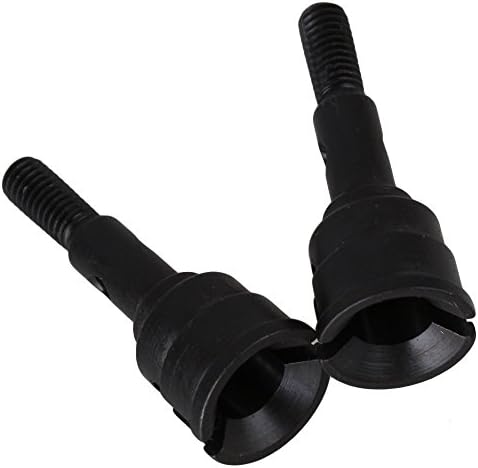 Yiguo 2pcs Aluminum Alloy 530981 Steering Axle for FS RC 1:10 Big Truck Casters Model Car Upgrade Black