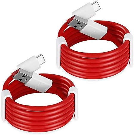 Zhuhaimei,2PCS 4A Fast Charging Data USB Type-C Wire For Oneplus 6T/6/5T/5/3T(color:RED)