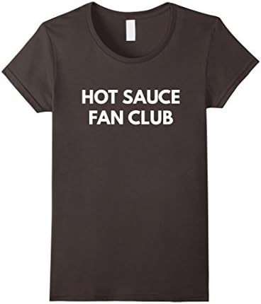 Women's Hot Sauce Fan Club T-Shirt - Funny shirts XL Asphalt