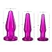 Trinity Vibes Fill-er-up Butt Plug 3 Piece Set, Purple
