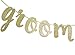 Groom to Be Banner Gold Glitter Decor for Bridal Shower Wedding Bachelorette Party Decorations