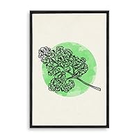 Framed Canvas Wall Art Modern Geometric Pattern Canvas Prints Home Artwork Decoration for Living Room,Bedroom - 16x24 inches