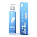 La Vive Natural 2-in-1 Face Cream Cleanser / Makeup Remover – Gentle Hydrating Facial Cleansing Milk For Dry, Oily and Sensitive Skin – Organic Aloe Vera, Coconut Oil – 6 oz Pump