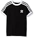 adidas Originals Tops Big Boys' California Tee, Black/White, Medium
