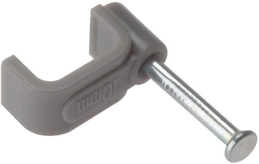 ForgeFix Cable Clips - Flat, Grey, 2.50mm