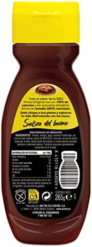 salsa barbacoa Cero sin azúcares añadidos. 265 g