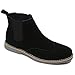 Alpine Swiss Mens Chelsea Boots Genuine Suede Dress Ankle Boots Wingtip Shoes Black 10 M US