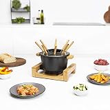 Princess Fondue Set Pure Black Bamboo 1.5 L 800 W 8 forks view 15