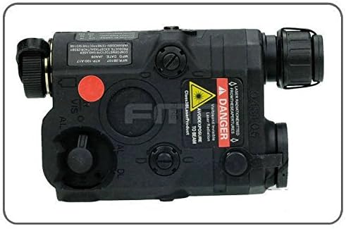 ATmony AN-PEQ-15 Style Battery Box Red Light + LED Flashlight for Tactical AEG Airsoft - BK