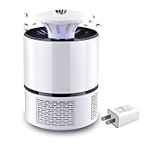 HUNTINGOOD Electric Mosquito Killer/Insect Trap/Bug Zapper with 360 Degrees LED Trap Lamp,Strong Built in Suction Fan,USB Power Supply,Chemical-Free and Quiet for Indoor,2019