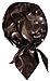Sparkling EARTH Ghost Skulls on Black Skull Caps Doo Rags Do Rag Durag Headwrap Head Wraps SKULLIES - Made in The USA!