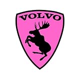 Volvo Prancing Moose Sticker Yellow 4 Inch