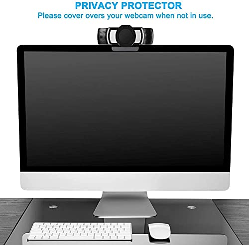 2 Pack Universal Webcam Cover, Desktop Computer External Webcam Lens Covers Shutter Cap Hood, Streaming Web Camera Privacy Cover Clip Compatible with Logitech HD Pro Webcams C270/C615/C920/C930e/C922X