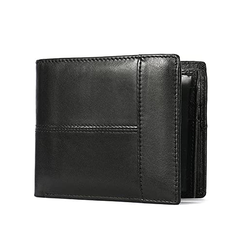 DZOZO Mens Wallet Leather Wallet RFID Blocking Wallet Credit Card Holder Bi-fold Slim Wallet with Coin Pocket, ID Window, Credit Card Slots 16 Card Slots for Gents Men & Women Ideal for Travel