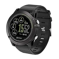 certainPL Zeblaze VIBE 3 Sports Watch (Bluetooth) - Waterproof Activity Tracker with Heart Rate Monitor, Stopwatch, Calories Counter, Pedometer, Outdoor Smartwatch for Android & iOS Phone (Black)