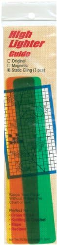 Yarn Tree Static Cling High Lighter Guide 6"X1" 3/Pkg-Assorted Colors