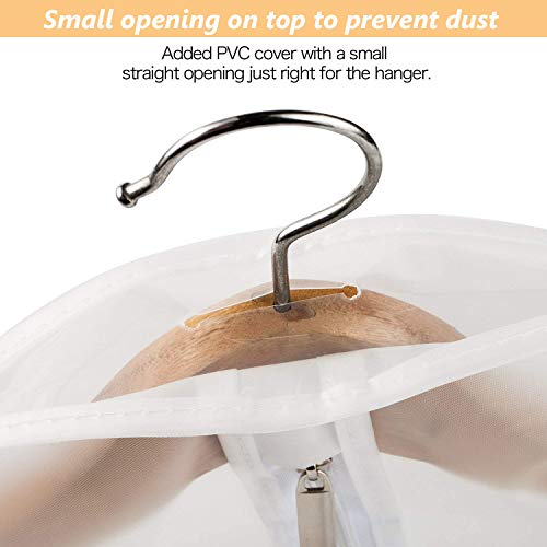 KEEGH Hanging Garment Bags Lightweight Moth-Proof Suit Covers Dress Protector Bag for Storage Set of 10 Full Zipper PEVA Breathable Translucent Dust Cover for Closet Clothes - 43''/54''/ 60''