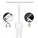 Headphone Adapter,2 in 1 Audio Jack+Charge Converter Earphone Adaptor for Phone X/Xs/Xs Max/XR Phone 8/8Plus 7/7 Plus Accessories Headphone Cable Splitter Audio Headphone Cable Earbud Adapter-Whitethumb 1