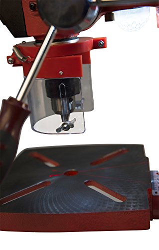 General International DP2001 5-Speed Drill Press, 8", Red, Black & Gray - Thumbnail 2
