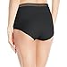 Vassarette Women's Invisibly Smooth Brief Panty 13383, Black Sable, Medium/6
