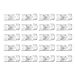 eBoot 20 Packs Self Adhesive Cable Clips Cable Drop Wire Holder (White)