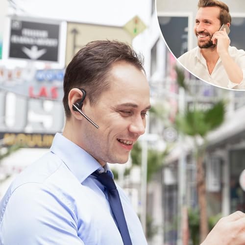 New Bee Auriculares Bluetooth V5.1 inalámbricos Manos Libres con 72 Horas de Tiempo de reproducción y micrófono CVC 8.0 Dual ENC con cancelación de Ruido (M50)