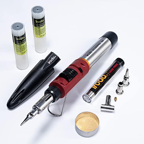 IRODA Professional Cordless Butane Soldering Iron MultiPurpose Kit