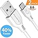 Ultra-Rapid USB Type C Cable (6.6ft, 2 Pack), SOMOSTEL 3.1A USB A to C Fast Charger Power Cord for Samsung Galaxy Note 8 S9 S8 Plus,Moto G6,LG Stylo 4 V20,Google Pixel,Nexus 6P 5X,Nintendo Switch