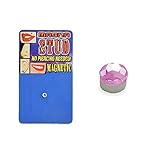 Magnetic Monroe Labret Nose Ear Stud Ring 3mm Pink stone