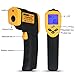 LP Digital Infrared Thermometer ， Non-contact Temperature Gun with LCD Laser Sight ， Instant-read Handheld ， Yellow/Black