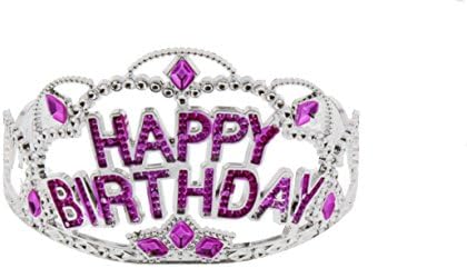 Tiara Happy Birthday Royal Crown Decoration