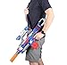 Blaster Gun for N-Strike,Newisland Foam Dart Gun with 10pcs Elite Bullets and Double Clips for Outdoor Series Elite War
