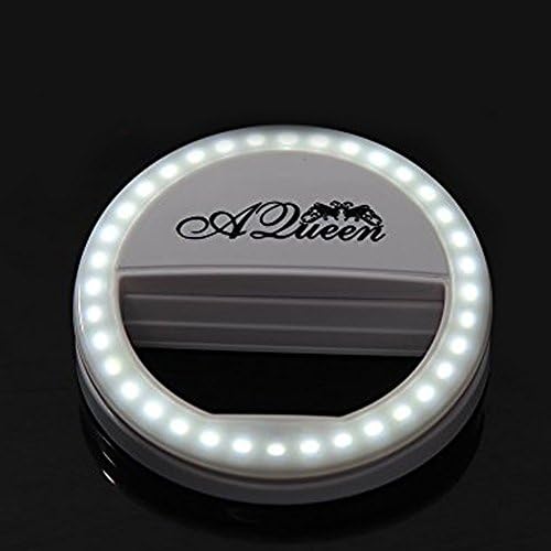 Merry Christmas CFY 36 LED Selfie Ring Light 3-Level Brightness LED Clip On for All Smart phones/ Tablets white