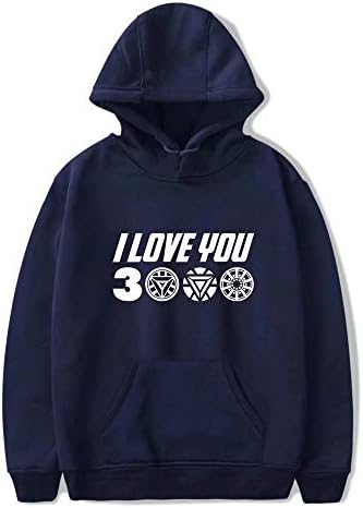 I Love You 3000 Hoodie Superhero Casual Fashion Sweatshirt Movie Enthusiast Hooded Sweater with Pocket Unisex