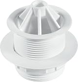 Mcalpine 1.5 Inch White Plastic Domed Urinal Waste WU11 with Backnut view 1