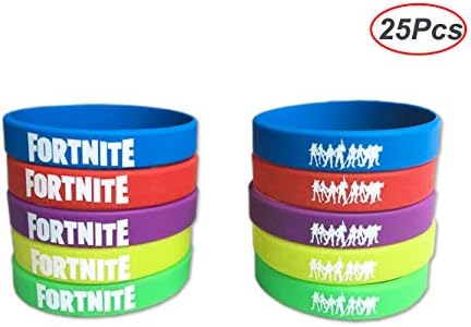 25 Pieces Gaming Party Supplies Bracelet For Kids Birthday Party Decorations Size 7.5 Inch