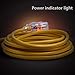 SIMBR 100 FT 12/3 Extension Cord Outdoor/Indoor, Heavy Duty Electrical Cord with Lighted 3 Outlets, 3 Prong, 15 Amps, UL Listed, SJTW - Power Your Household, Office and Garden Electric Appliance