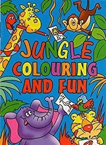 WF Graham 36 x Mini Jungle Colouring Activity Books Boys Girls A6 Party Bag Fillers
