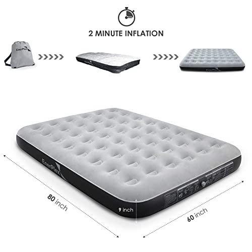 EnerPlex Camping Air Mattress with Built in Pump Twin Blow Up Mattress for Travel & Guests
