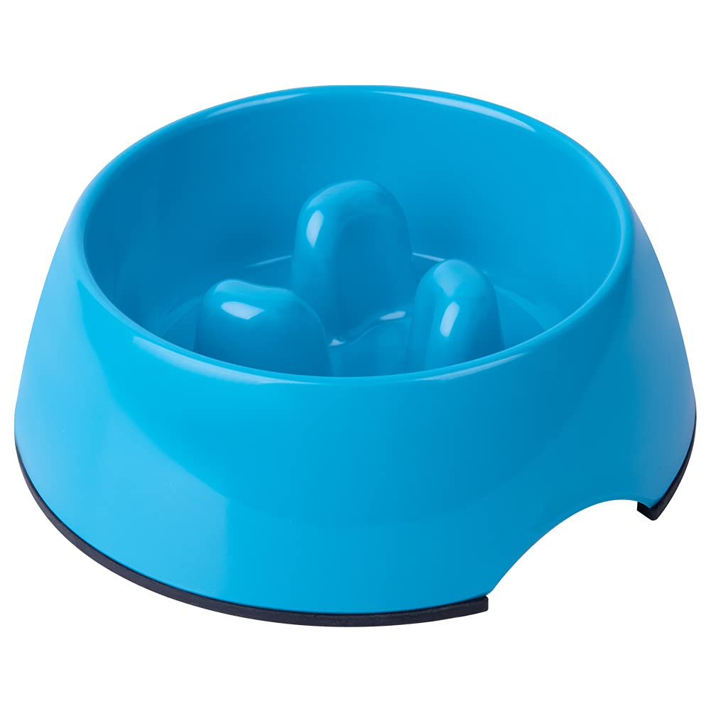Super Design Slow Feeder Dog Bowl, Non-Slip, 6.8 x 6.6 x 2.3 in, 6.24 Ounces, Suitable for Small and Medium-Sized Dogs