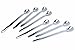 Bruntmor Crux 18/10 Stainless Steel Spoons Silverware Coffee Stirrers | Long Handle Espresso accessories | Iced Coffee,Tea Spoon Bar Tools | Set Of 8 Silver Finish | Bar Accessories For Home Bar