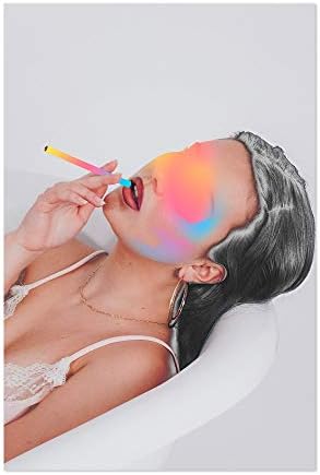 Noir Gallery Woman Smoking Abstract 11" x 14" Unframed Art Print/Poster