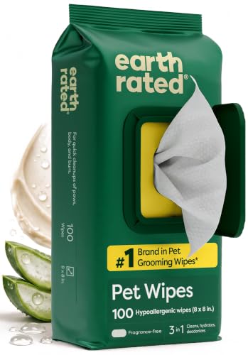 Earth Rated Grooming Wipes