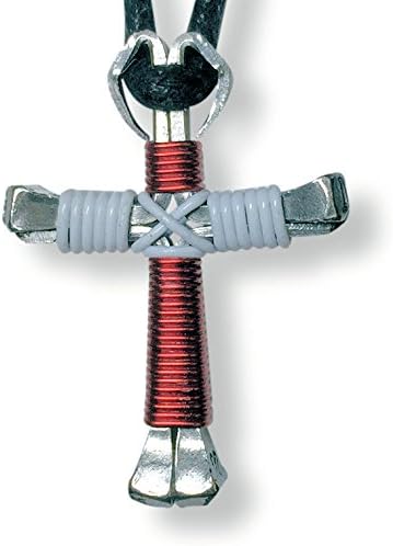 Horseshoe CrossesMulti-Colored Horseshoe Nail Crosses - You Pick Colors! (Red & White)
